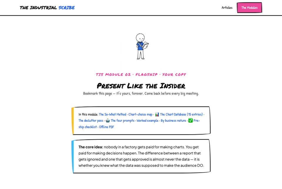 The Flagship module page, open on a laptop